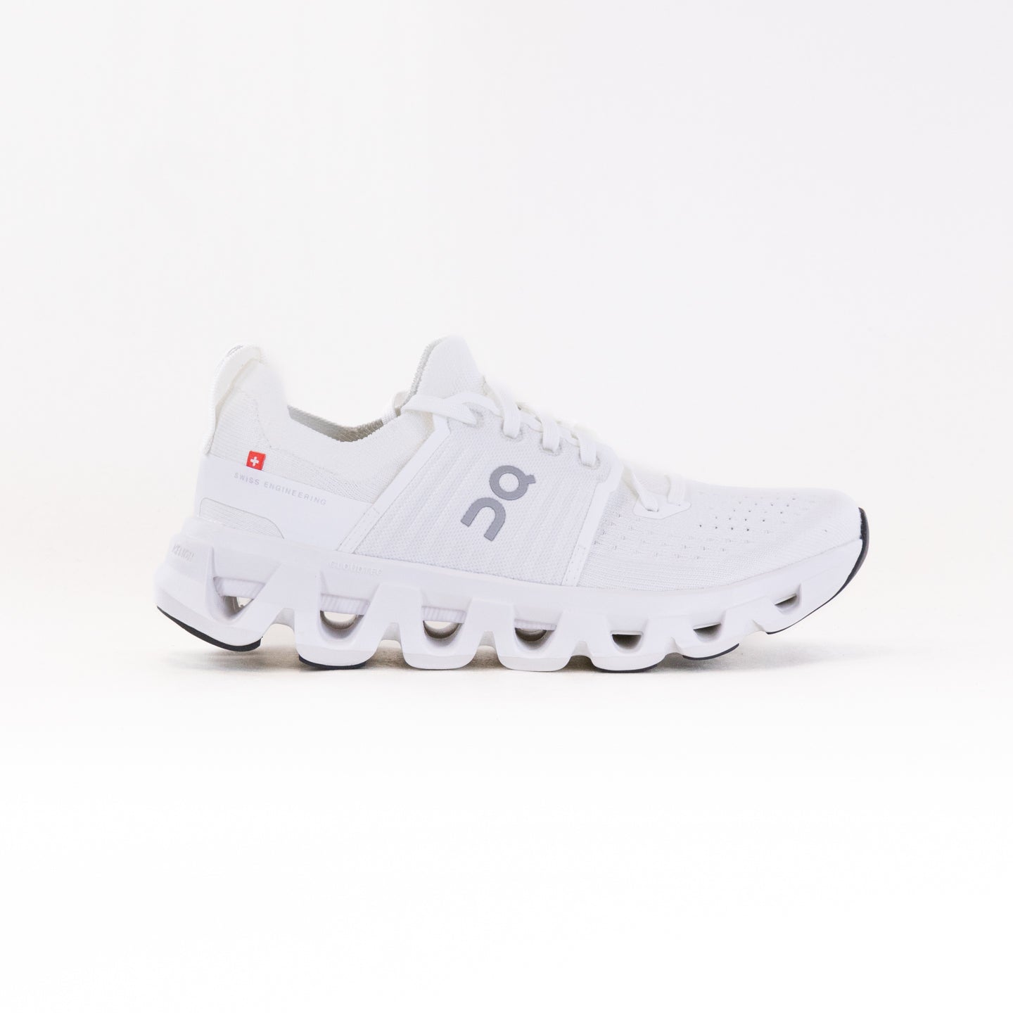 On Women's Cloudswift 4 Road Running Shoes in White/White Color