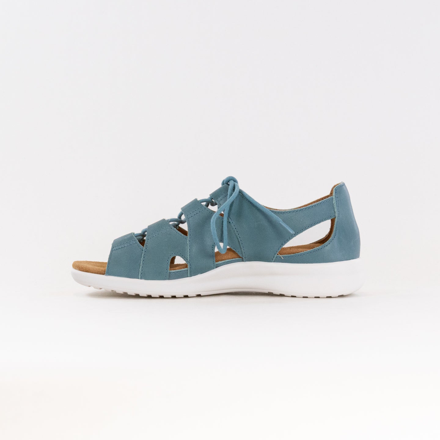 Stylish Blue Women's Ziera Barnett Leather Sandals with Supportive Footbed