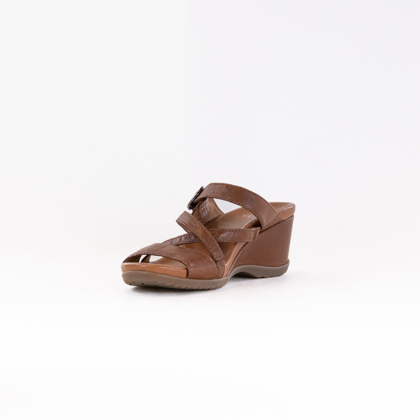 Women's Tan Dansko Ana Open - Back Wedge Shoes
