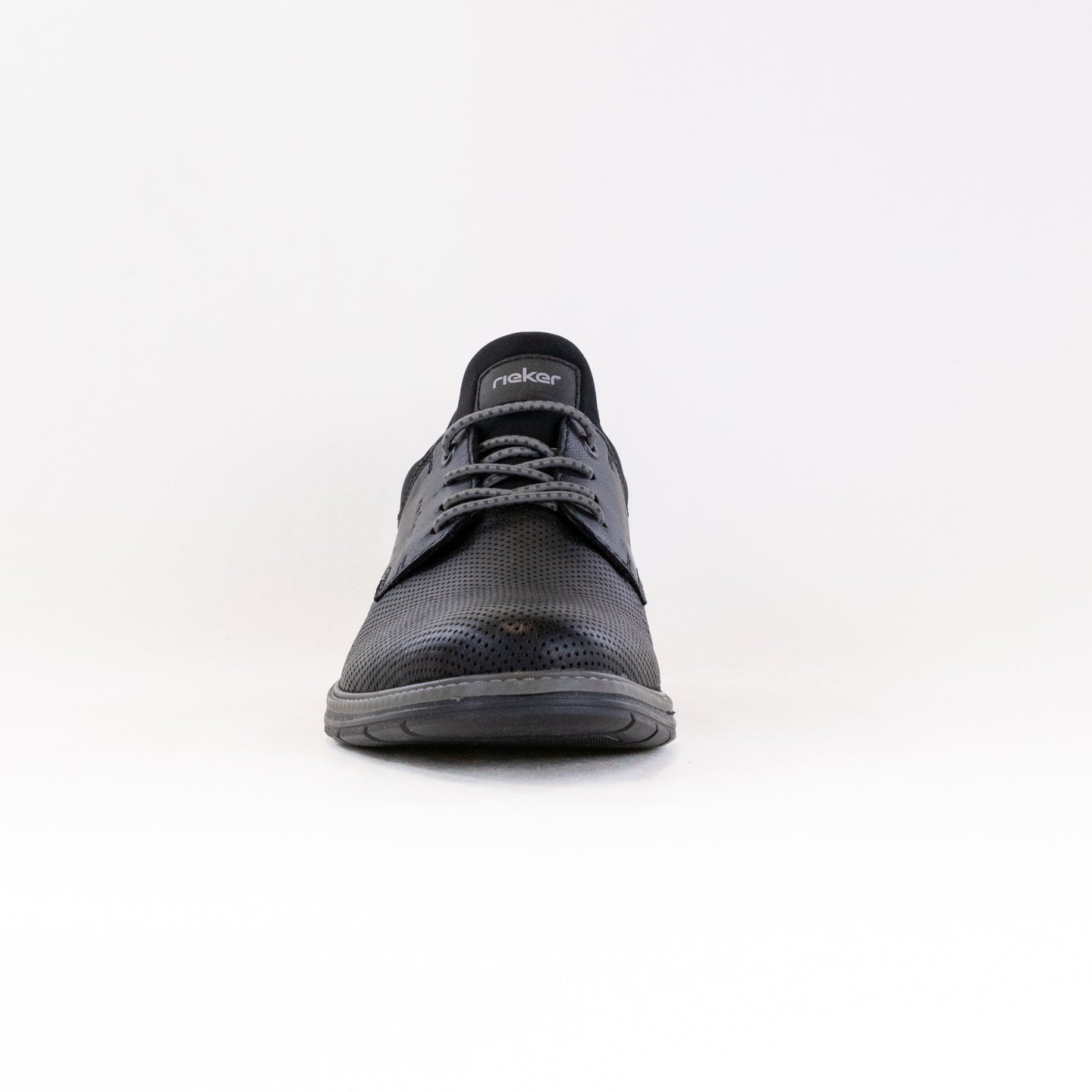 Men's Rieker Dustin 50 Oxford Shoes - Black/Black Color Combination