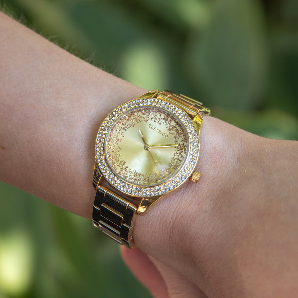 Ellis & Co Eva Glitz Stainless Steel Ladies Watch with Sparkling Design