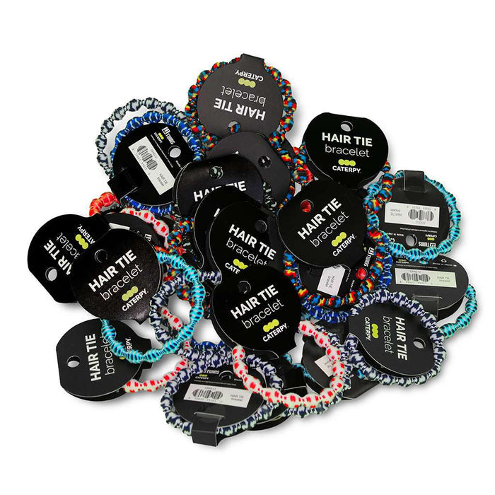 Caterpy High - Quality Hairtie/Bracelet in Assorted Colors, No Crease Design