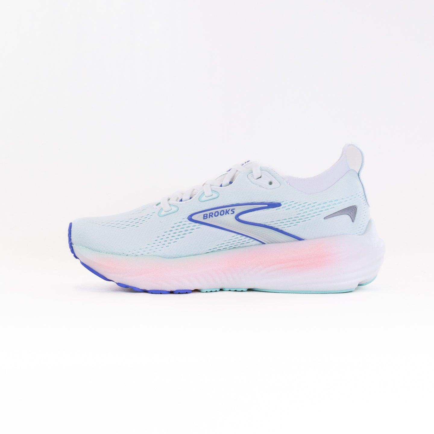 Women's Brooks Glycerin 22 Running Shoes - White/Limpet Shell/Amparo Blue