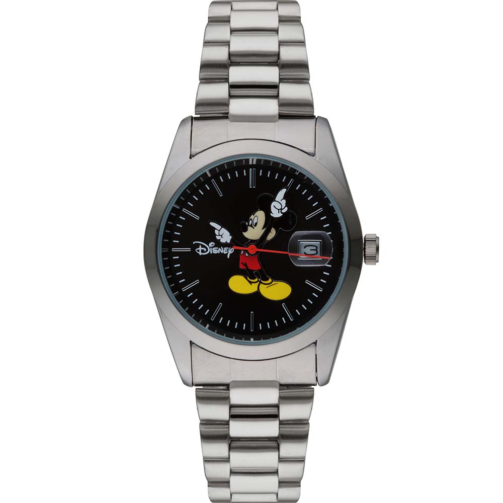 Disney TA45705 Mickey Mouse Black Steel Novelty Watch