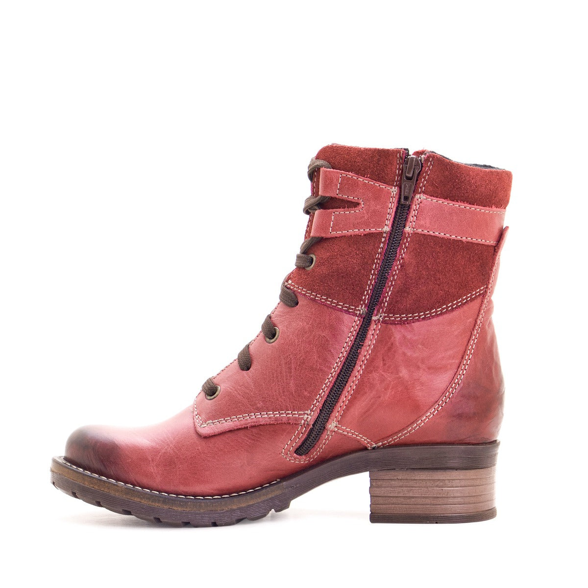 Red Dromedaris Kara Wide Women's Suede Boots