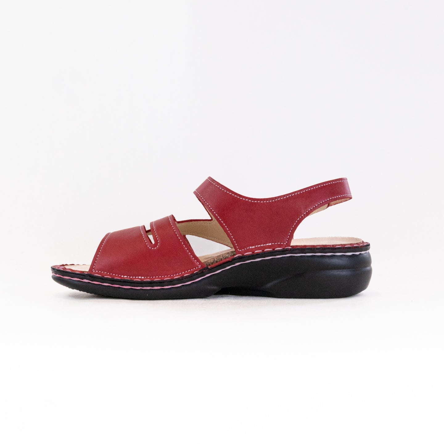 Stylish Red Finn Comfort Gomera - S Women's Shoes with Adjustable Straps