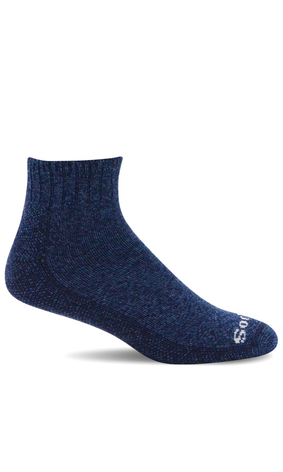 Sockwell Men's Comfortable Big Easy Mini Relaxed Fit Compression Socks in Navy Color
