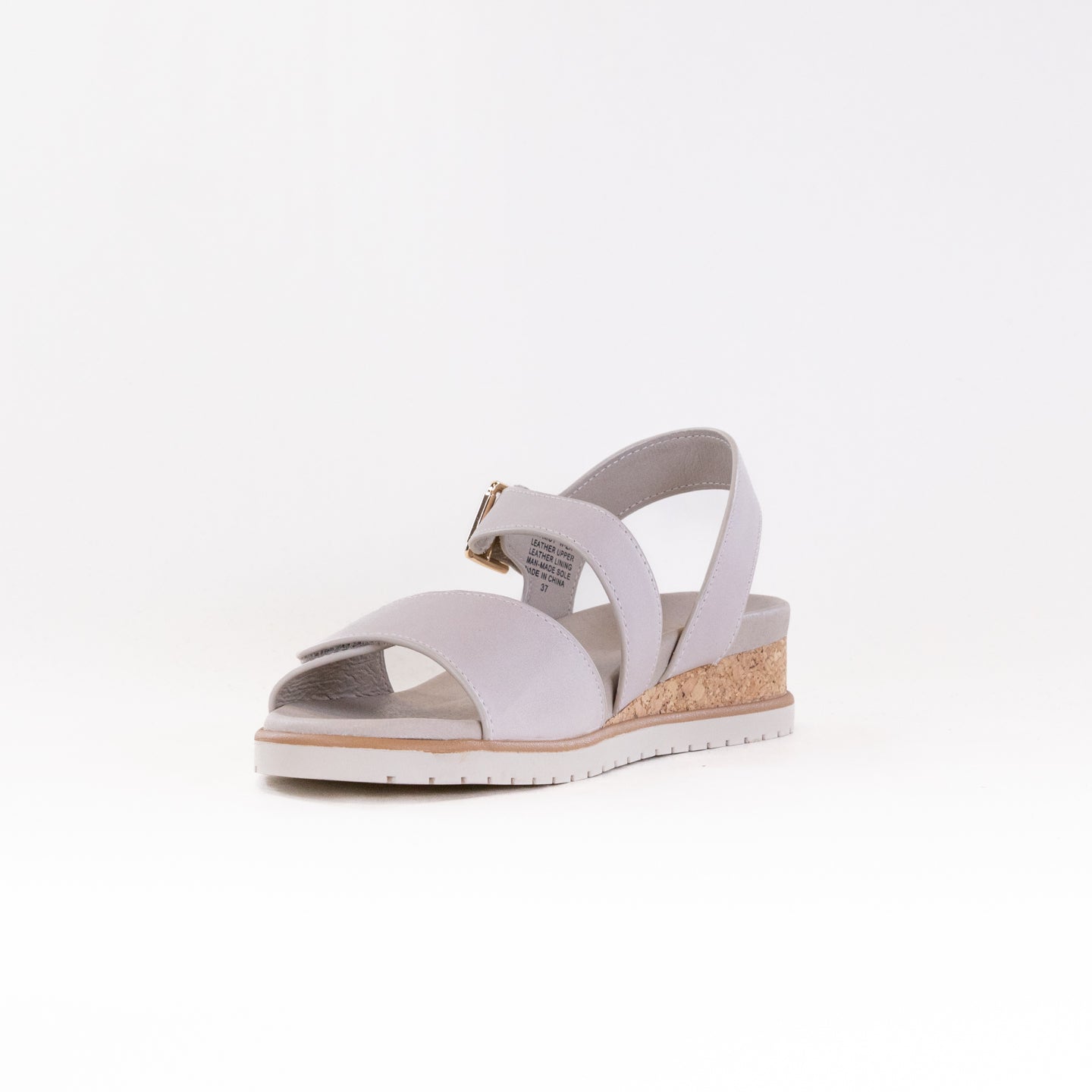 Ziera Vamsy Women's Leather Platform Wedges in Almond with Almond Sole