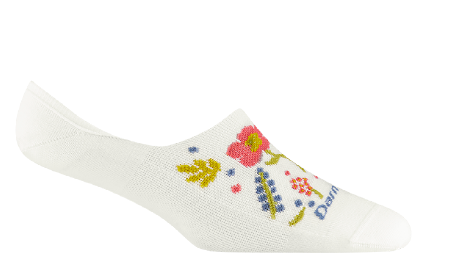 Darn Tough Women's White Lightweight No Show Hidden Lifestyle Socks for Garden Party