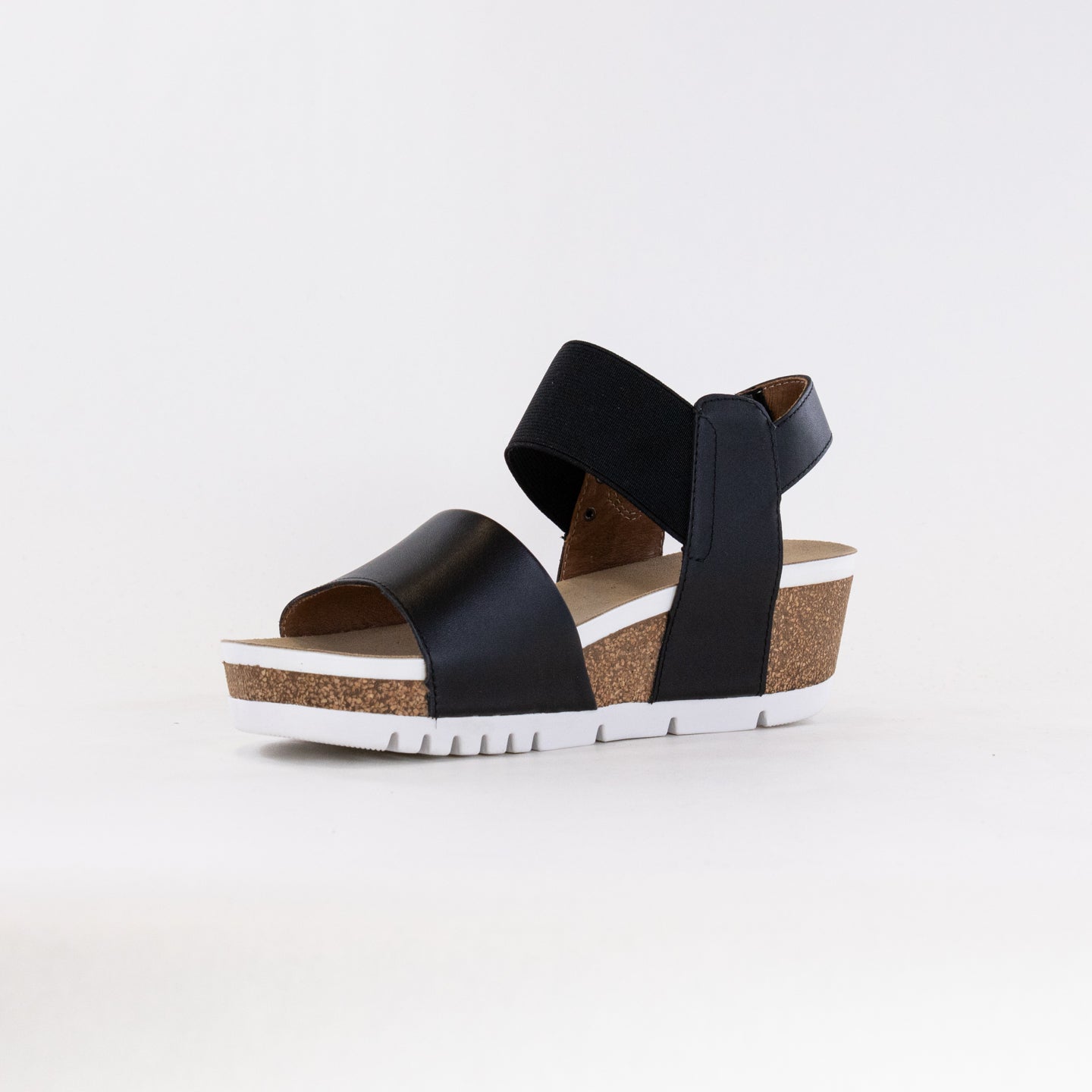 Josef Seibel Women's Quinn 09 Lightweight Black Wedge Sandals