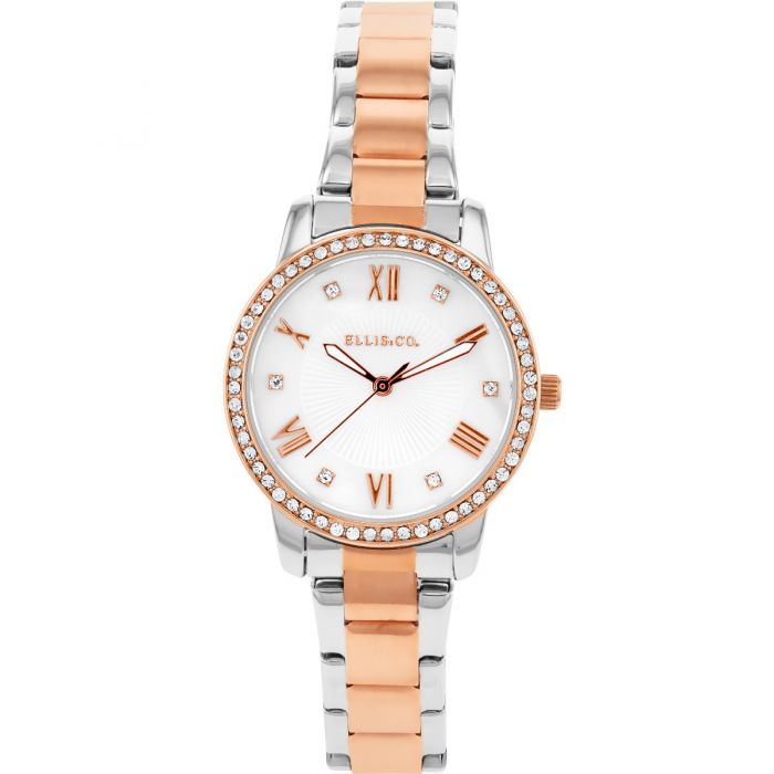 Ellis & Co 'Alena' Crystal Set Watches - 31mm Japanese Movement