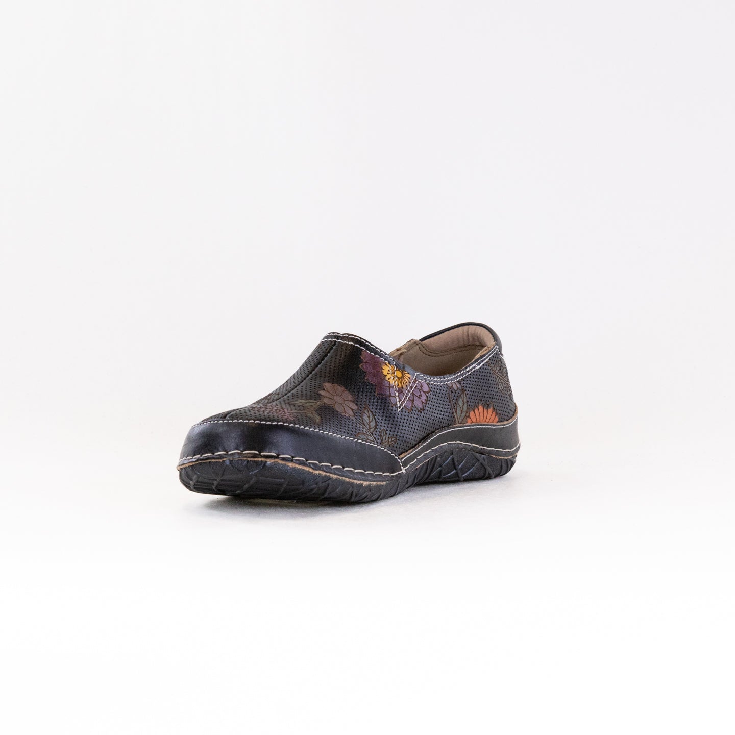 Spring Step L'Artiste Women's Libora-Delite Slip-On Shoes in Black Multi Color