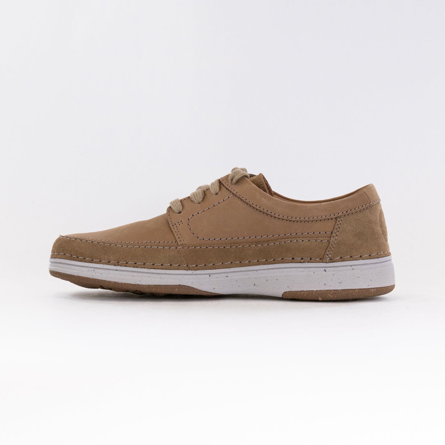 Men's Clarks Nature 5 Lo - Stylish Dark Sand Leather Shoes