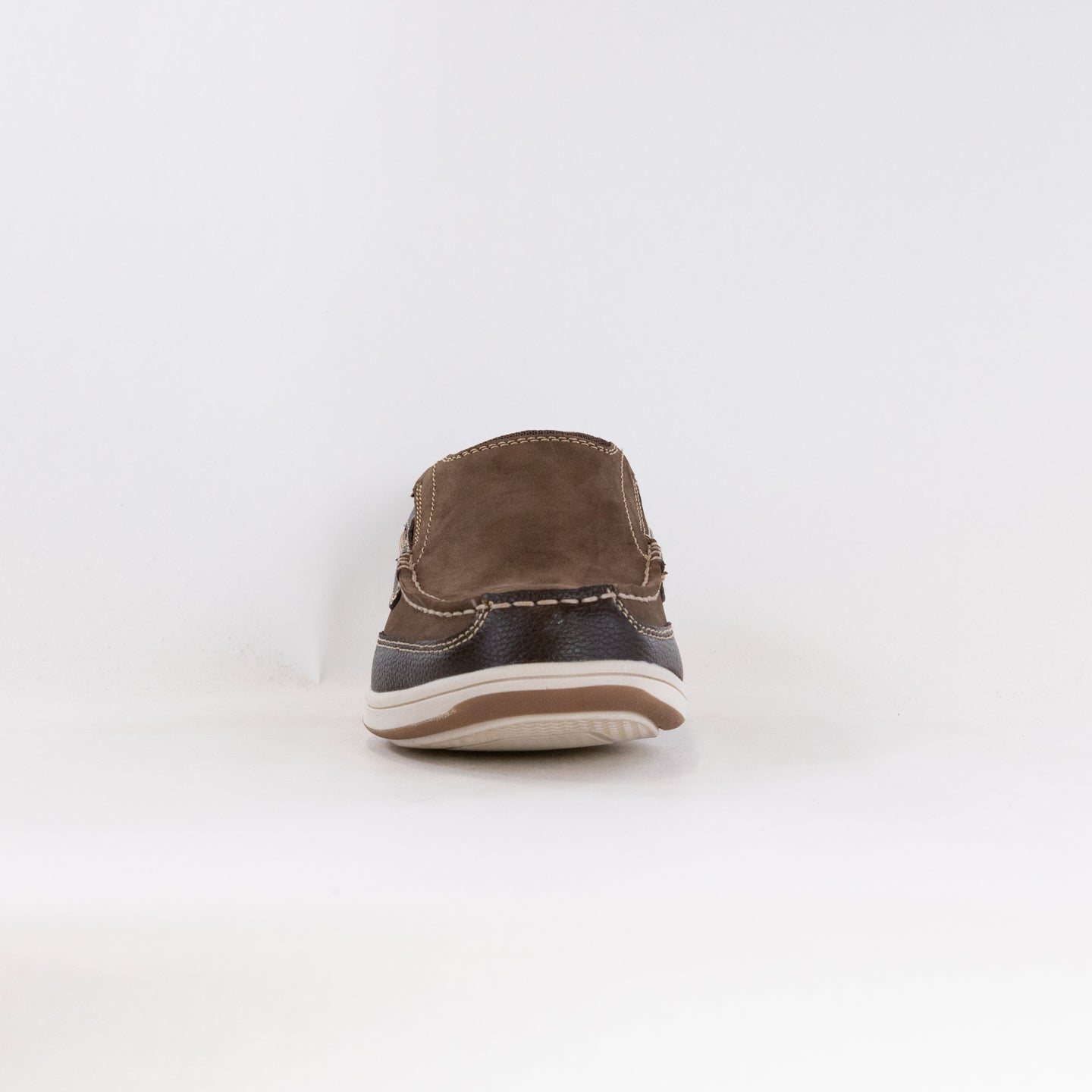 Men's Florsheim Brown Nubuck Lakeside Moc Toe Slip-On Shoes