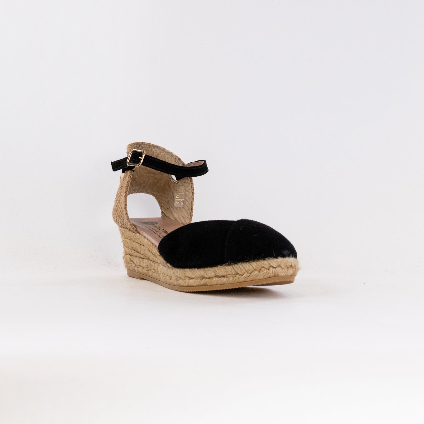 Eric Michael Women's Copa 3 Black Suede Wedge Sandals