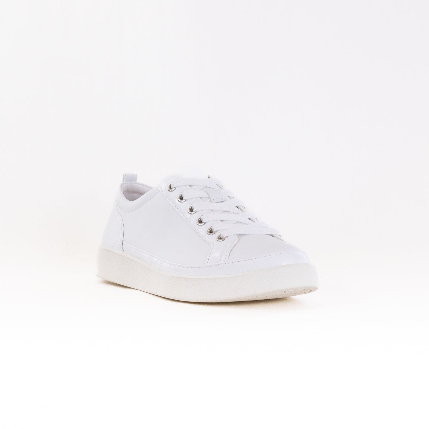 Vionic Women's Winny White Leather Casual Lace - Up Shoes