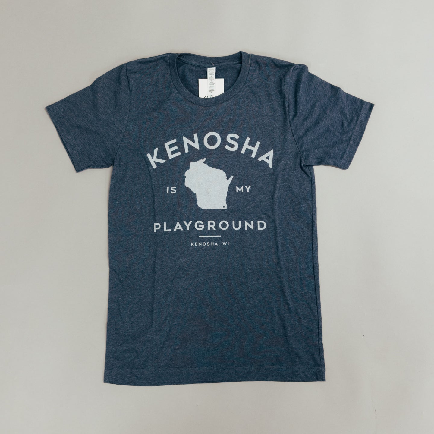 GILTEE Navy-colored 'Kenosha Is My Playground' Graphic T-shirt